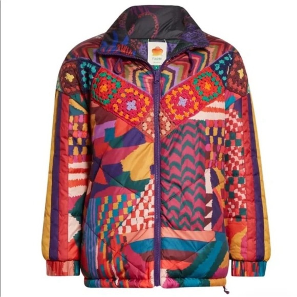 FARM Rio Jackets & Blazers - Farm Rio oversized puffer jacket